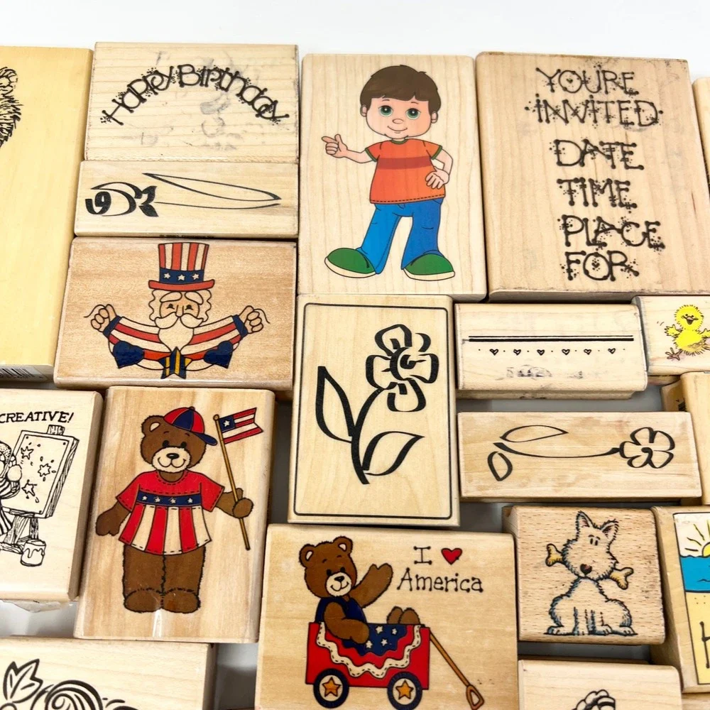 Stampin Up! vintage rubber